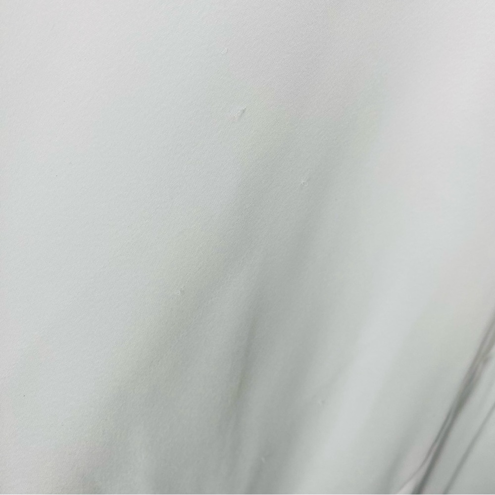 Norma Kamali Cross Back Bias Formal Satin Gown with Train in Snow White Size M - Picture 12 of 12